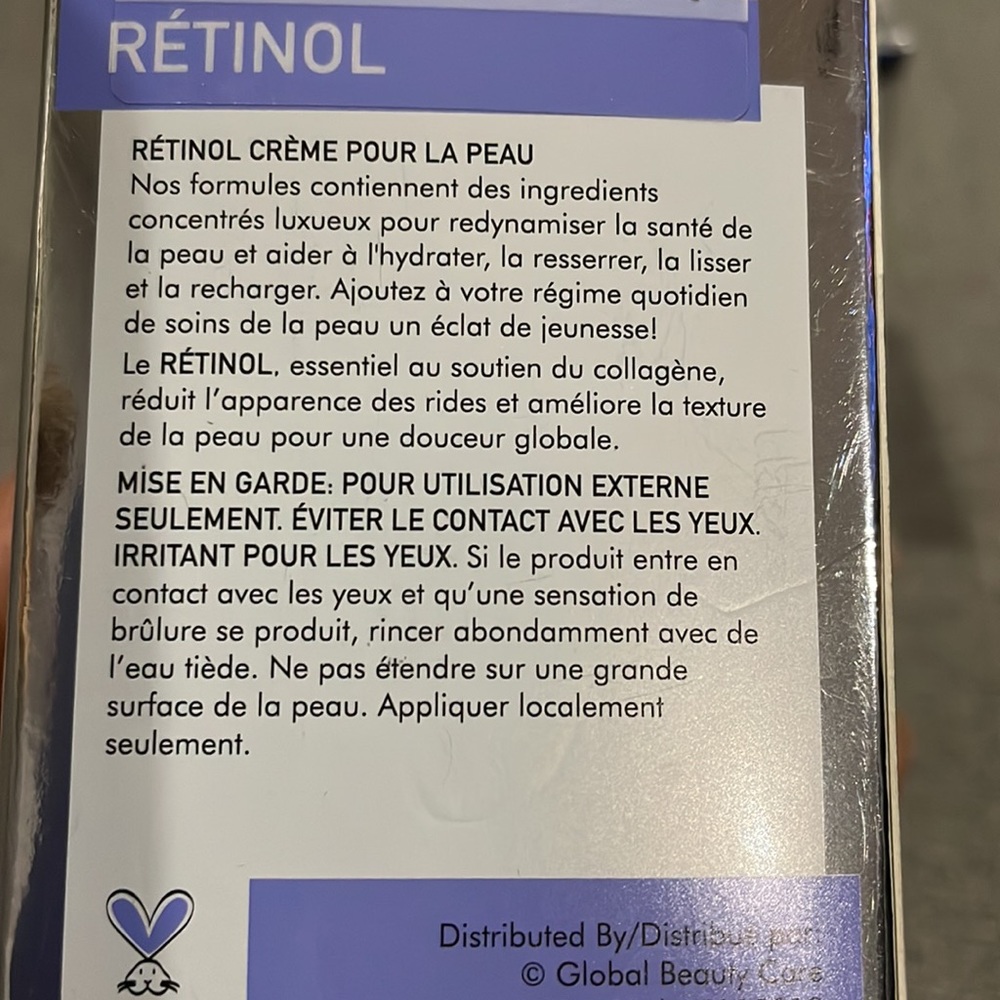 Global Beauty Care Retinol Akin Cream anti-aging 1.7oz - Picture 4 of 7